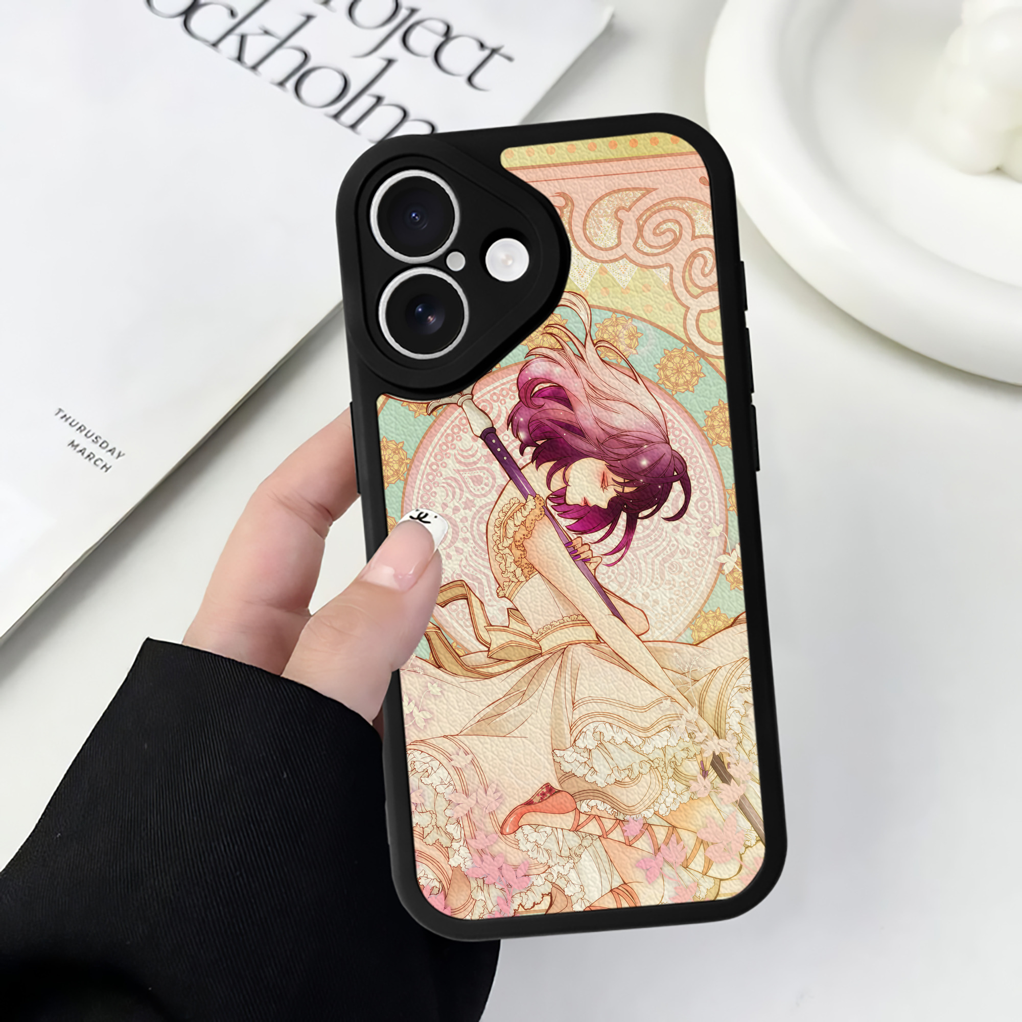 （画像用） 美少女戦士セーラームーン Sailor Moon 【iPhone 16シリーズ対応】シリコンスマホケース（レザー調） 材質：シリコン
